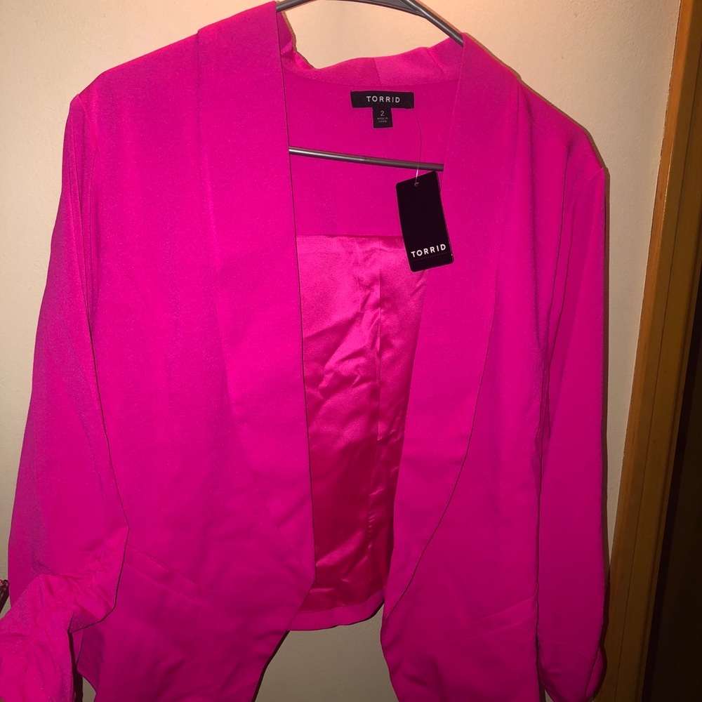Torrid Hot Pink Blazer